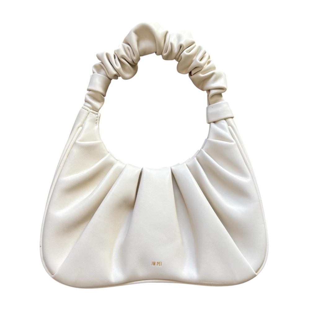 JW. PEI Gabbi Ruched Hobo Handbag Ivory